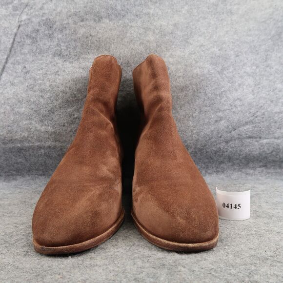 Madewell Shoes Womens 11 Bootie Leather Block Heel Pauline Fashion Boho Boot Zip - Picture 2 of 16